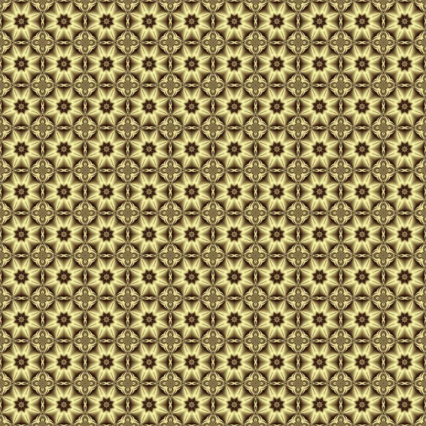 soyut geometrik kusursuz desen altın renginde güzel sınır süsü ve geometrik yıldız şekilleriyle