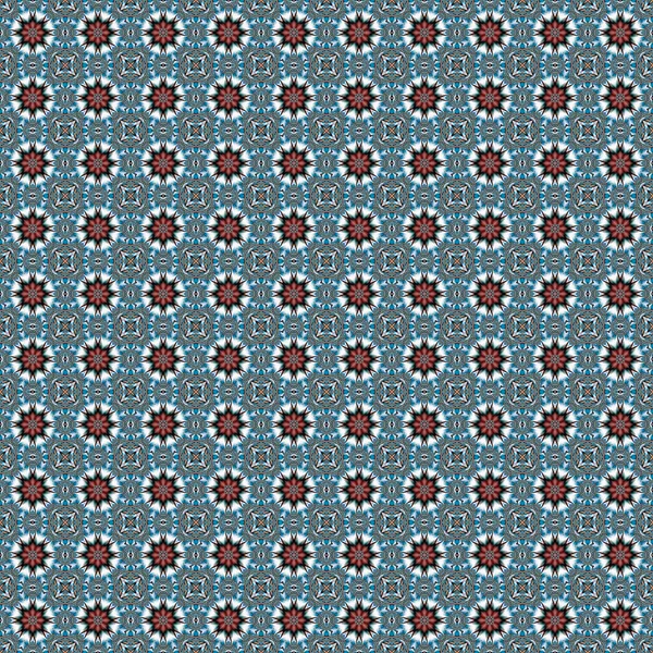 Çeşitli soyut süslemeler ve geometrik şekillerle güzel yaratıcı fraktal geometrik kusursuz desen