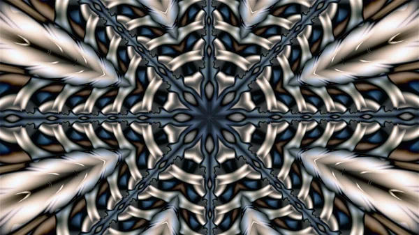 Çembersel süslemeli zincir şeklinde birbirine dolanan fraktal desenli güzel soyut bir zemin.