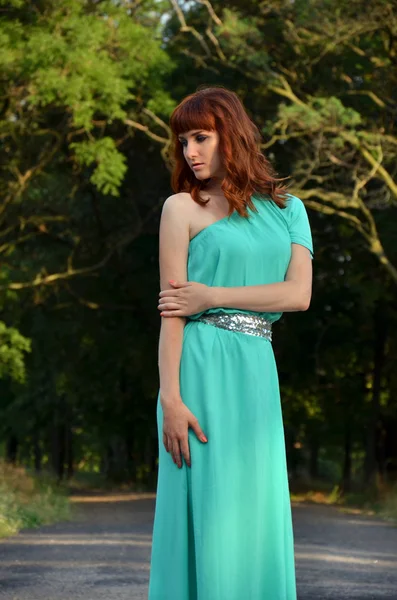 One girl in the park — Stock Photo, Image