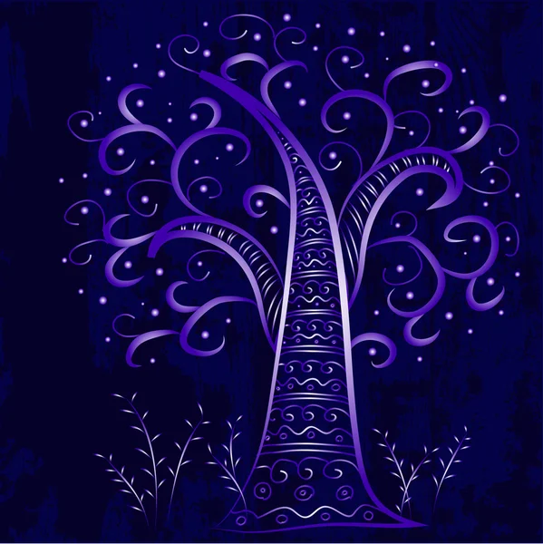 One tree with ornaments