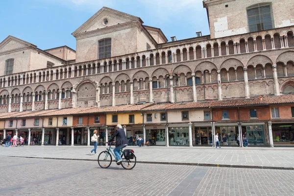 Den historiska centrum av Ferrara — Stockfoto