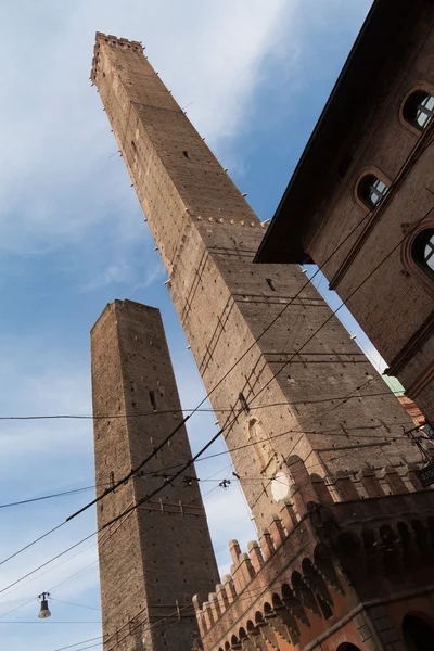 Two medieval towers of Bologna — Stock Photo, Image