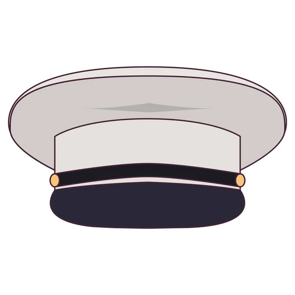 军事人员的头饰。军帽。矢量平面插图. — 图库矢量图片