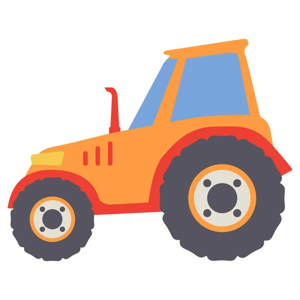 Mezőgazdasági géptraktor. Vidéki jármű. Mezőgazdasági szállítás. — Stock Vector