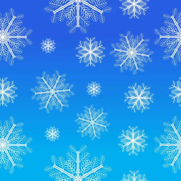 Seamless ornament snowflake winter — ストックベクタ