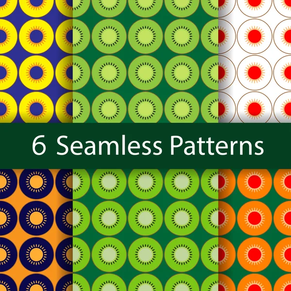 seamless ornament with kiwi circles