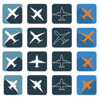 düz uçaklara simgelerin