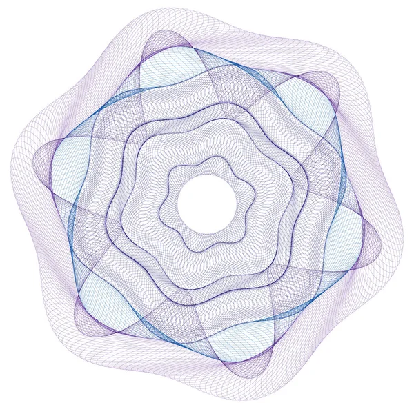 Filigran, Guilloche Rosetta, sertifika için arkaplan tasarımı, 