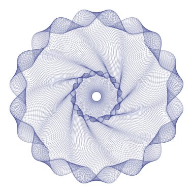 Filigran, Guilloche Rosetta, sertifika için arkaplan tasarımı, 