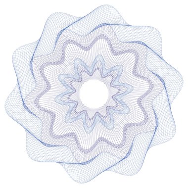 Filigran loncası. Filigran deseni, filigran banknot deseni. Banknotlar lonca hatlarını, desenleri, güvenli dalgaları ve pasaport kağıtlarını kontrol ediyor. Para birimi banknotu Guilloche, güvenlik sertifikası filigran arka planı