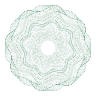 Filigran loncası. Filigran deseni, filigran banknot deseni. Banknotlar lonca hatlarını, desenleri, güvenli dalgaları ve pasaport kağıtlarını kontrol ediyor. Para birimi banknotu Guilloche, güvenlik sertifikası filigran arka planı