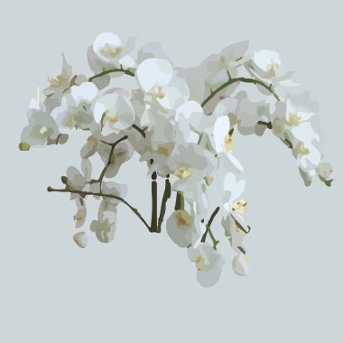 Mavi çiçekli arka plan