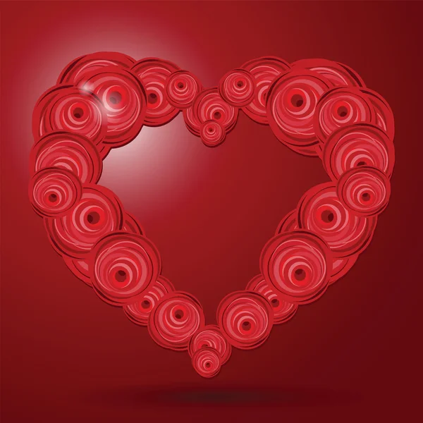 Gül kalpli çerçeve