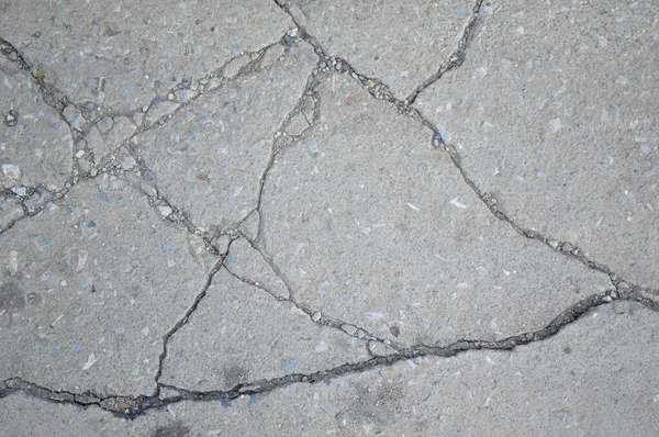Närbild Sprucken Cement Golv Konsistens — Stockfoto