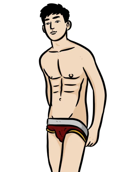 Beyaz arka planda çizgi film karakteri