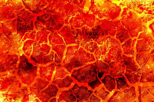 红色热熔岩图案背景 — 图库照片