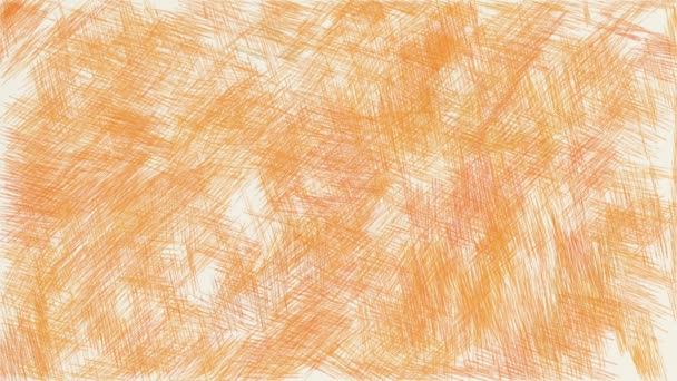 Kunst Zeichnung Orange Farbe Des Abstrakten Hintergrunds — Stockvideo