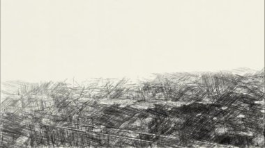 şehir manzarası arkaplanının siyah beyaz çizimi