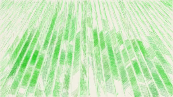 Арт Рисунок Цвет Зеленого Фона — стоковое видео