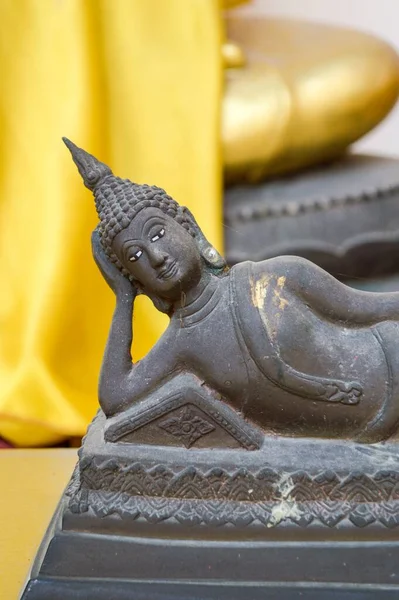 Buddha Szobor Nyilvános Templom Thaiföld — Stock Fotó