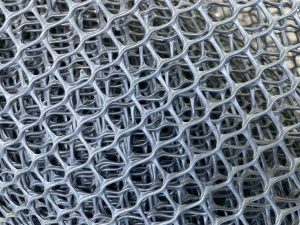 Nahaufnahme Der Textur Des Kunststoffnetzes — Stockfoto