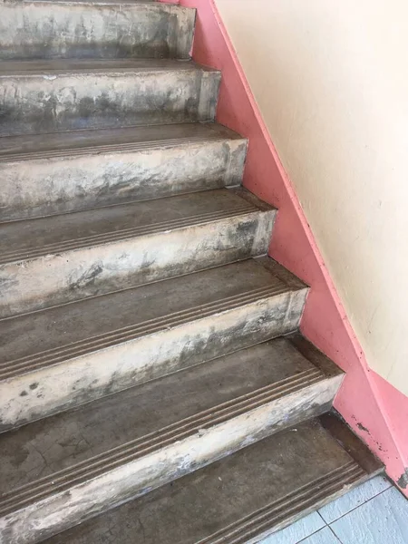 Escalier Ciment Sur Ciel Bleu — Photo