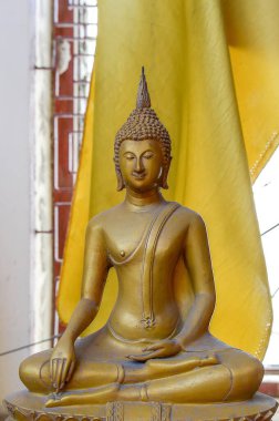 Tayland Kamu Tapınağı 'ndaki altın Buda Heykeli