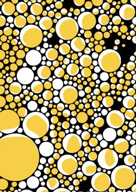 Soyut arkaplanın sarı ve siyah rengi