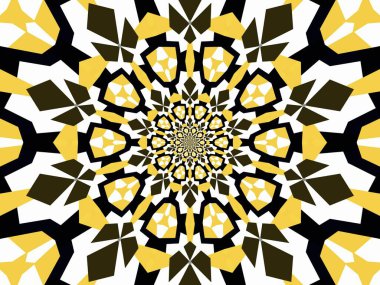 Soyut arkaplanın sarı ve siyah rengi