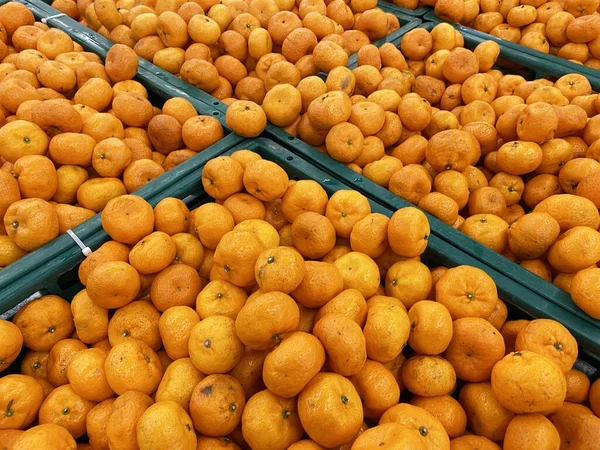 Fruta Fresca Laranja Doce Mercado — Fotografia de Stock