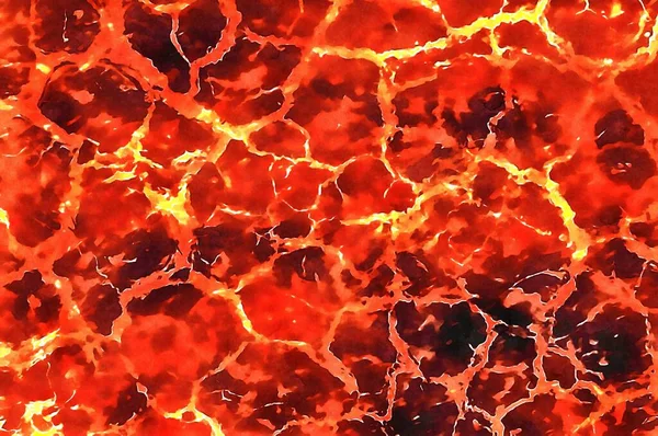 Rosso Caldo Lava Modello Sfondo — Foto Stock