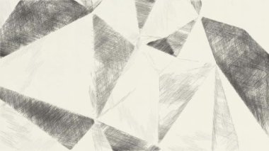 Soyut fırın alanının siyah beyaz çizimi