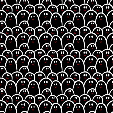 Hayalet çizgi filminin kusursuz şablon arkaplanı