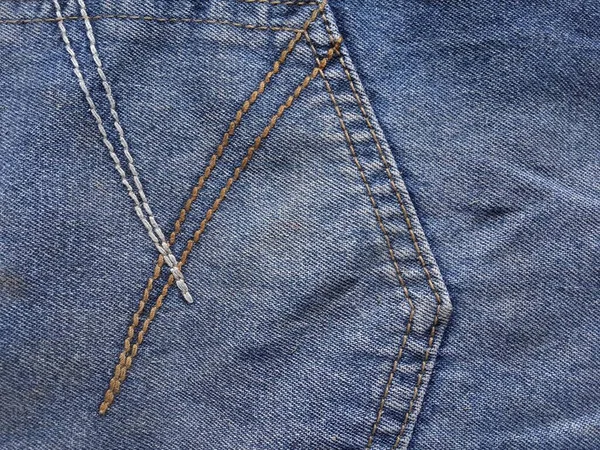Zblízka Modré Džíny Textura — Stock fotografie