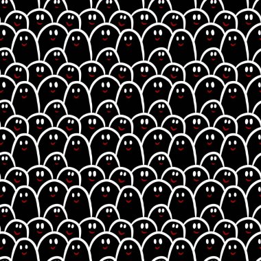 Tatlı çizgi film arkaplanının kusursuz deseni