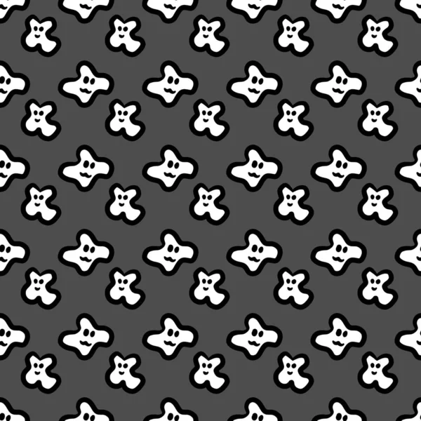 Seamless Pattern Background Cute Monster Cartoon — Stock Photo, Image