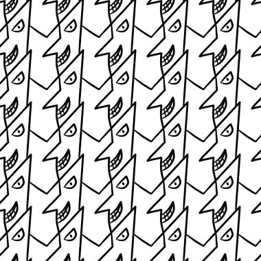 Tatlı adam çizgi filminin arka planında kusursuz desen