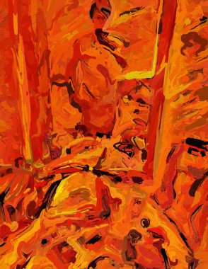 soyut arkaplanın turuncu rengi