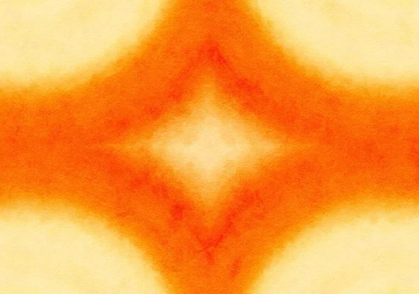 オレンジ色の背景の水彩画 — ストック写真