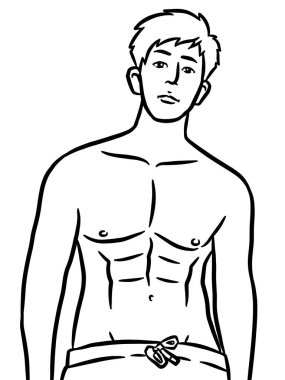 Resim çizen siyah beyaz, resim yapan yakışıklı bir adam.