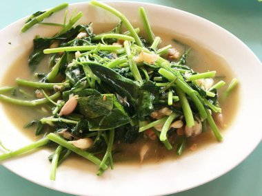 Kızarmış Çin lahanası - Tayland yemeği