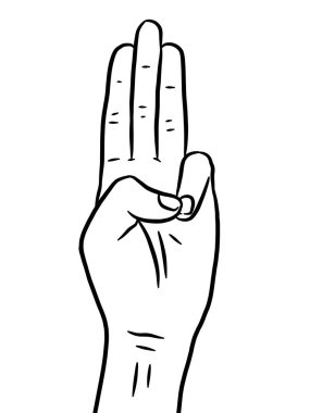 Siyah ve beyaz el çizimi