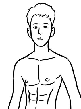 Resim çizen siyah beyaz, resim yapan yakışıklı bir adam.