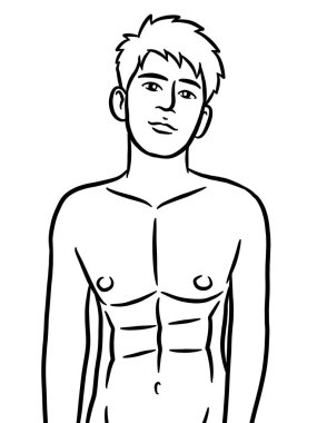 Resim çizen siyah beyaz, resim yapan yakışıklı bir adam.