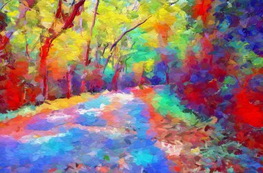 peyzaj arkaplanının sanat rengi