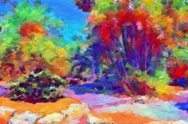 peyzaj arkaplanının sanat rengi