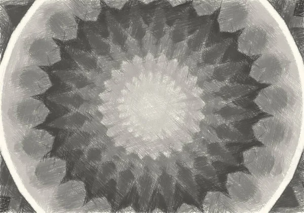 Kunst Zeichnung Schwarz Weiß Von Abstraktem Hintergrund — Stockfoto