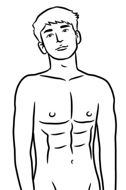 Resim çizen siyah beyaz, resim yapan yakışıklı bir adam.