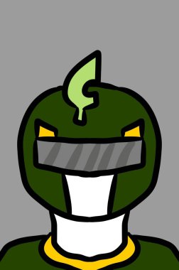 sevimli yeşil kahraman çizgi film geçmişi